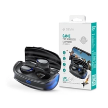 Devia TWS Bluetooth sztereó headset v5.0 + töltőtok - Devia Joy A9 Game Series True Wireless Earphones with Charging Case - fekete