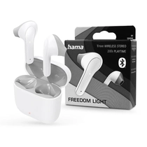 HAMA TWS Bluetooth sztereó headset v5.1 + töltőtok - HAMA Freedom Light True Wireless Earphones with Charging Case - fehér