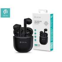 Devia TWS Bluetooth sztereó headset v5.0 + töltőtok - Devia Joy A10 Series True Wireless Earphones with Charging Case - fekete