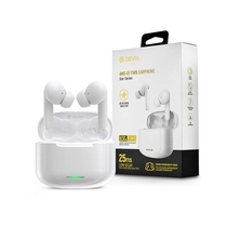 Devia TWS Bluetooth sztereó headset v5.1 + töltőtok - Devia ANC-E1 Star Series True Wireless Earphones with Charging Case - fehér