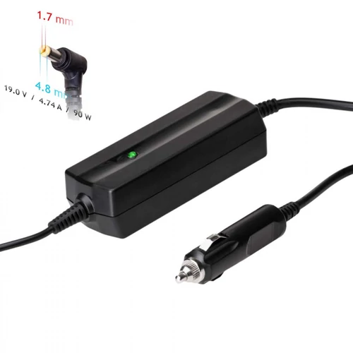Akyga AK-ND-35 19V / 4.74A 90W 4.8 x 1.7 mm
 Autós Laptop Tápegység