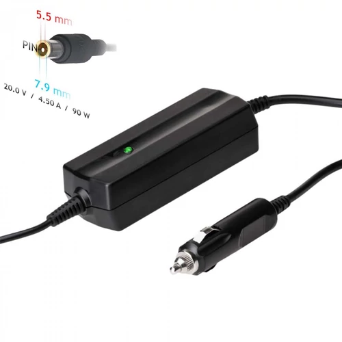 Akyga AK-ND-39 20V / 4.5A 90W 7.9 x 5.5 mm + pin
 Autós Laptop Tápegység