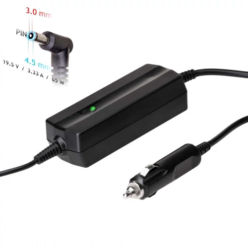 Akyga AK-ND-40 19.5V / 3.33A 65W 4.5 x 3.0 mm + pin
 Autós Laptop Tápegység