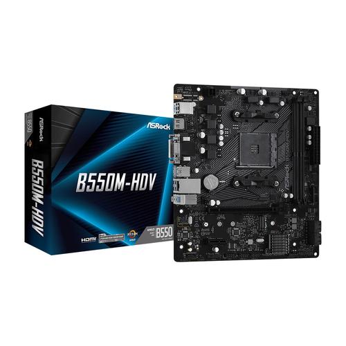 ASRock B550M-HDV AMD B550 AM4 mATX (90-MXBDJ0-A0UAYZ) Alaplap