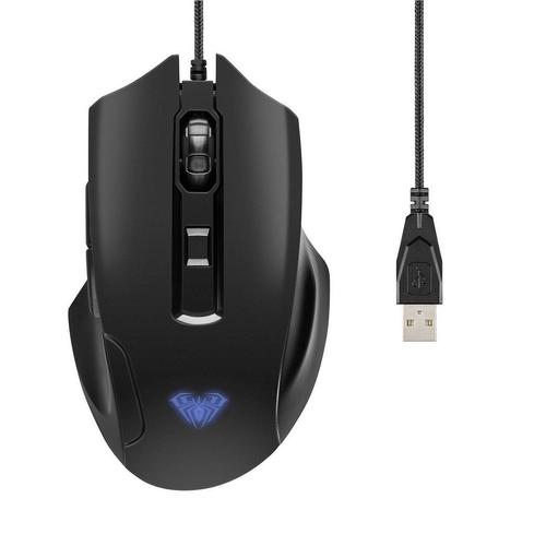 Aula Inertia Vezetékes Gamer Egér Fekete