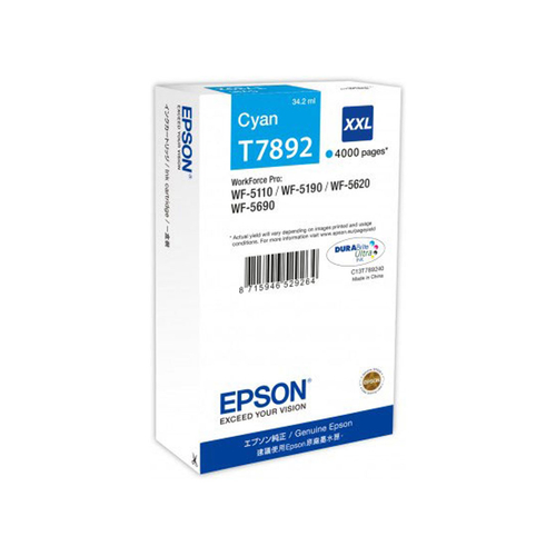 Epson T7892 XXL cián tintapatron