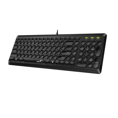 Genius SlimStar Q200 Vezetékes HUN Billentyűzet Fekete