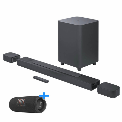 JBL Bar 800 5.1.2 csatornás Dolby Atmos® Soundbar + AJÁNDÉK JBL Flip 6 BT hangszóró fekete