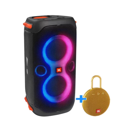 JBL PartyBox 110 Bluetooth hangsugárzó + AJÁNDÉK JBL Clip 3 BT Hangszóró Sárga