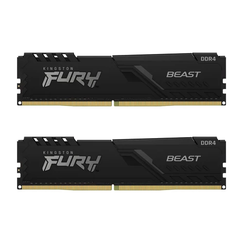 Kingston Fury Beast Black (2x4GB) 8GB/3200MHz DDR4 Kit of 2 (KF432C16BBK2/8) Számítógép Memória