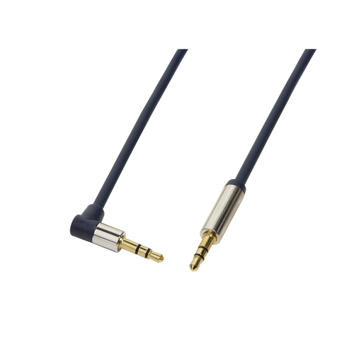 LogiLink (CA11100) 3,5mm Audio Jack 1m Apa-Apa 90fok hajlítot kábel