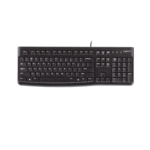 Logitech K120 Vezetékes Billentyűzet HUN Fekete