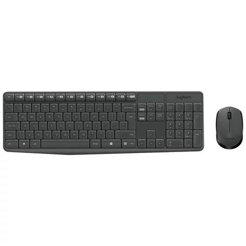 Logitech MK235 Vezeték Nélküli Egér és Billentyűzet HUN Szürke