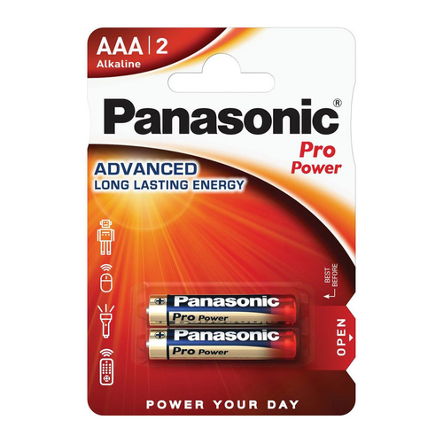 Panasonic AAA 2db Pro Power LR03PPG/2BP Alkáli Elem