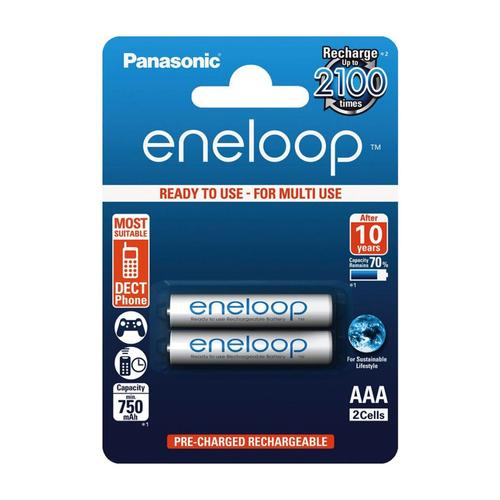 Panasonic Eneloop AAA 2db 750 mAh Akkumulátor Elem