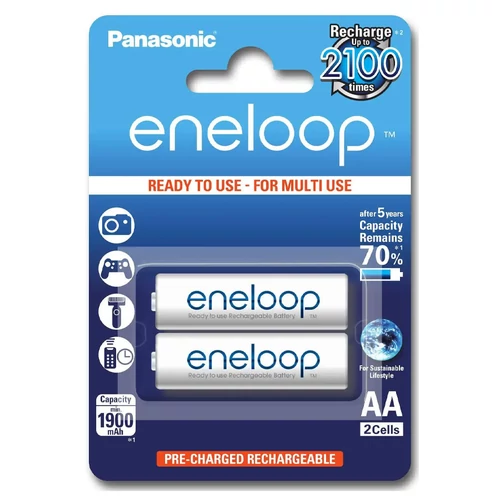 Panasonic Eneloop AA 2db 1900 mAh Akkumulátor Elem