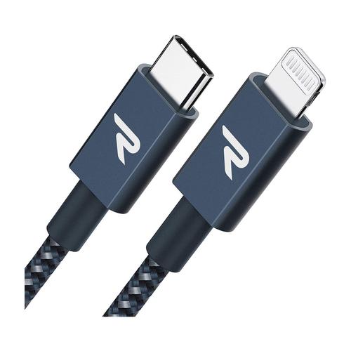 Rampow RAE03 USB-C - Lightning MFI Adatkábel 1m Kék 