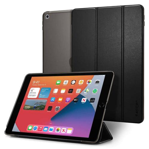 Spigen Smart Fold Apple iPad 10.2" Oldalra Nyíló Tok Fekete