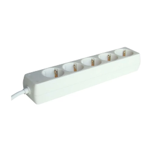 Tracon Electric H5 Elosztó 1,5m 5-ös Fehér
