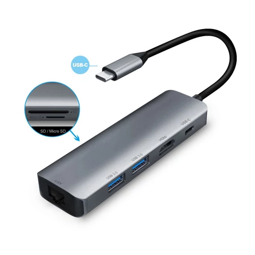 VCOM (CU4392) USB-C Ezüst Adapter Átalakító Kábel