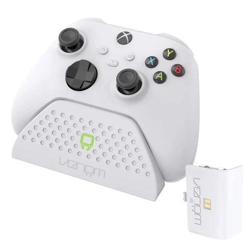 Venom VS2870 Xbox Series S/X & One Fehér Töltőállomás + 1 db Akkumulátor