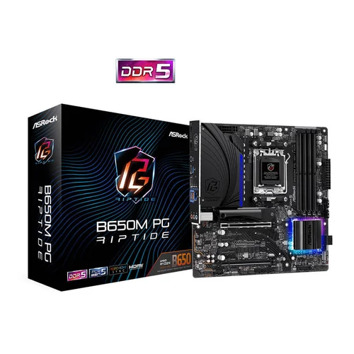 ASRock B650M PG Raptide AMD AM5 microATX (90-MXBJ90-A0UAYZ) Alaplap