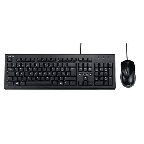 Asus Desktop U2000 Vezetékes Egér és Billentyűzet HUN Fekete