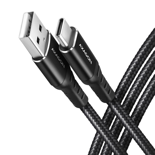 Axagon (BUCM-AM20AB) USB-C 2m Fekete Kábel