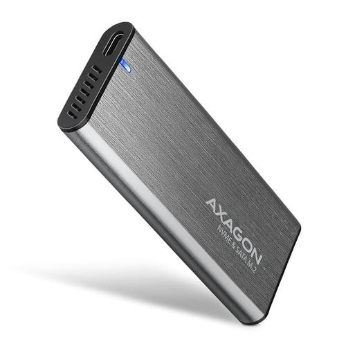 Axagon (EEM2-SG2) SuperSpeed+ USB-C NVMe M.2 Szürke Ház