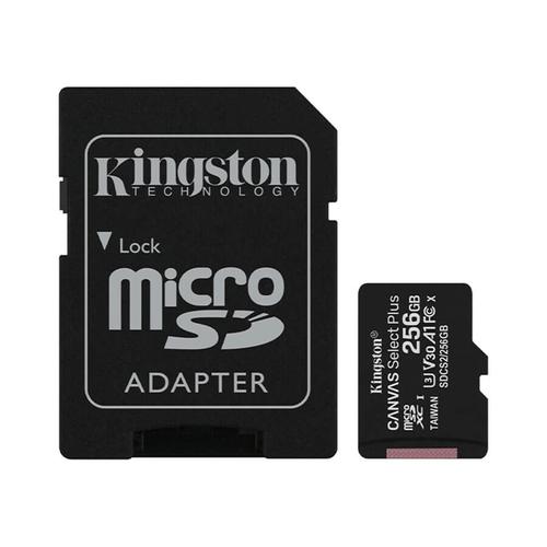 Kingston 256GB SD micro Canvas Select Plus (SDCS2/256GB) Memóriakártya Adapterrel