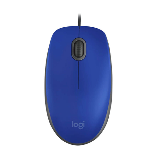 Logitech Silent M110 USB Vezetékes Egér Kék