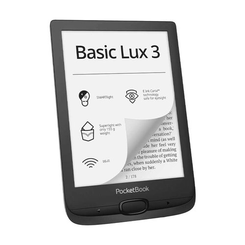 PocketBook Basic Lux 3 E-Book olvasó Fekete