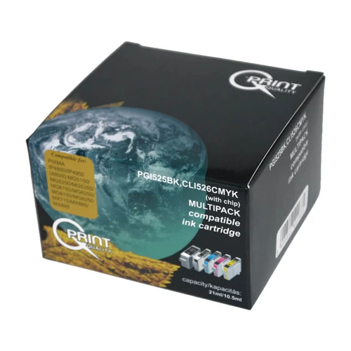 Q-Print Canon PGI525BK/526CMYK Multipack utángyártott patron