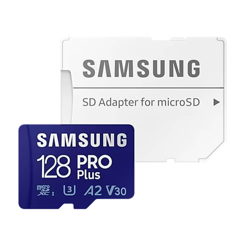 Samsung PRO Plus microSD 128GB Memória kártya Adapterrel