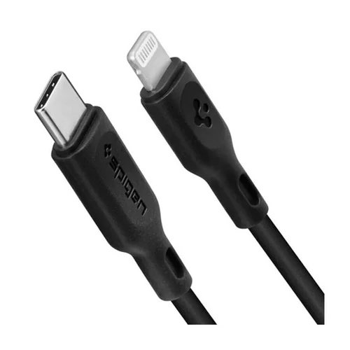 Spigen Essential C10CL Type-C/Lightning Fekete Adatkábel