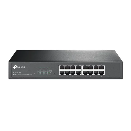 TP-Link TL-SG1016DE Easy Smart Gigabit 16 portos menedzselhető Switch Fekete
