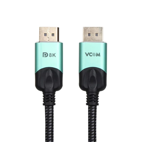 VCOM (CG635-2M) DisplayPort (apa-apa) v1.4 8K@60Hz 2m Fekete-Ezüst Kábel