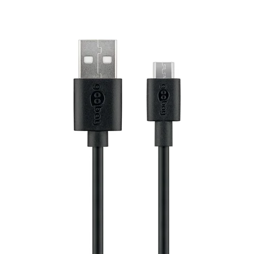 Goobay Micro USB - USB, 1m, Töltő és adatkábel