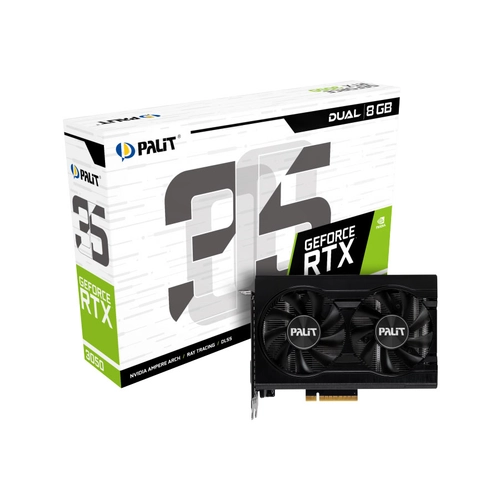 Palit GeForce RTX 3050 Dual 8GB GDDR6 (NE63050018P11070D) Videokártya