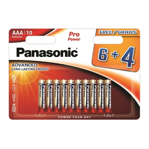 Panasonic LR03PPG/10BW 6+4F Mikró AAA Alkáli Elem