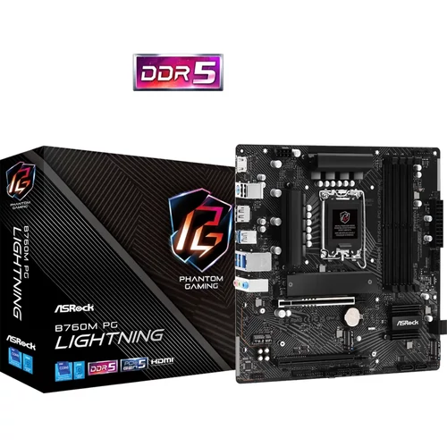 ASRock B760M PG LIGHTNING DDR5 alaplap