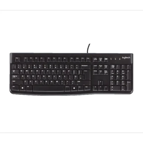 Logitech K120 USB Vezetékes Billentyűzet Fekete