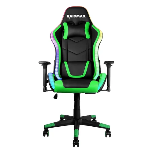 Raidmax Drakon DK925 Fekete / Zöld ARGB Gamer Szék	