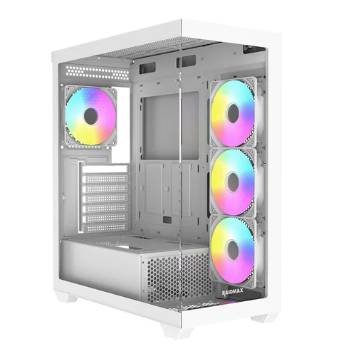 Raidmax i800 Táp nélküli ablakos ATX ház Fehér
