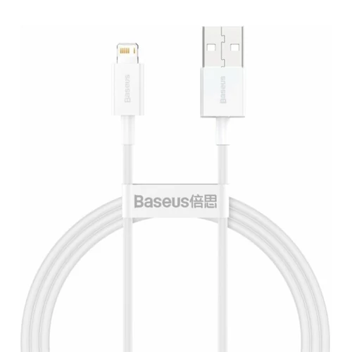 Baseus Superior CALYS-A02 USB-A Lightning 2.4A adat- és töltőkábel 1m fehér