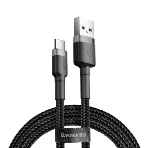 Baseus Cafule USB-A Type-C adatkábel 0,5m szürke/fekete