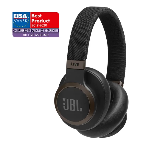 JBL Live 650BTNC zajszűrős Bluetooth fejhallgató fekete