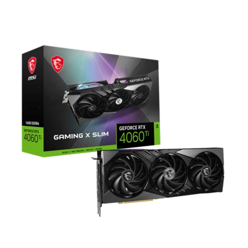 MSI GeForce RTX 4060 Ti GAMING X SLIM 16G (4060TIGAMINGXSLIM16G) Videokártya