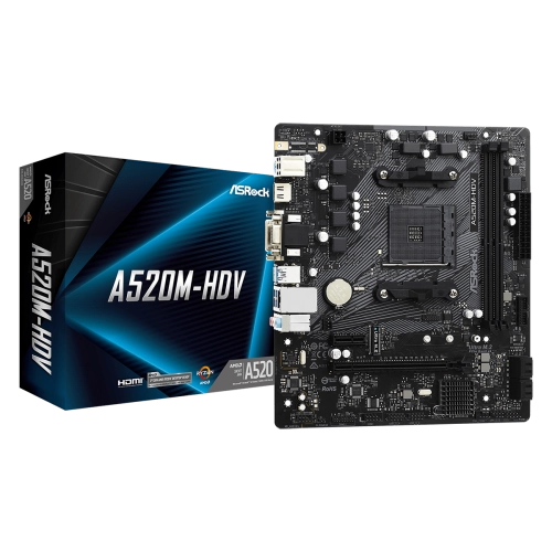 ASRock A520M-HDV AMD AM4 microATX Alaplap