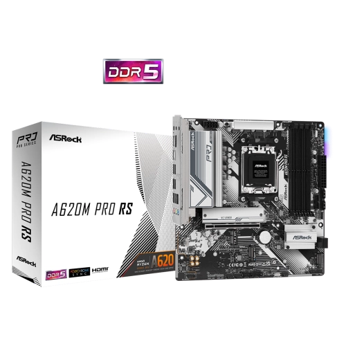 ASRock A620M PRO RS AMD AM5 microATX Alaplap